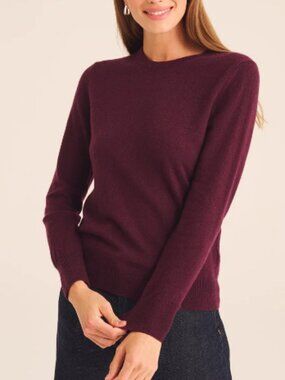 Naadam 100% cashmere sweater burgundy L